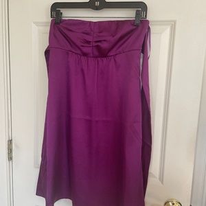 Purple Strapless Dress
